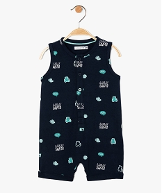 GEMO Combishort bébé garçon à motifs - Lulu Castagnette Bleu