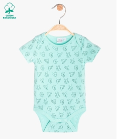 body bebe mixte a manches courtes avec motifs animaux – disney baby imprimeB607301_1