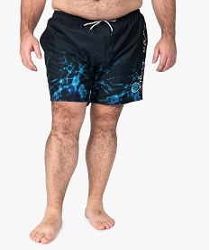 GEMO Short de bain homme thème surf Bleu