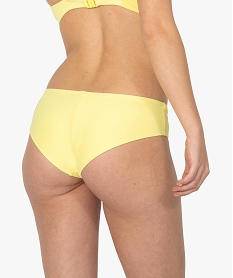 bas de maillot de bain femme forme shorty avec taille fantaisie jaune bas de maillots de bainB635701_2