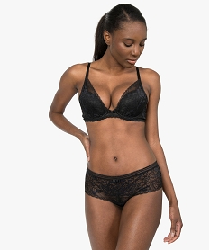 soutien-gorge avec armatures en dentelle forme foulard noirB648801_3