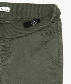 pantalon multipoches en matiere resistante garcon vert pantalonsB657501_2