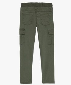 pantalon multipoches en matiere resistante garcon vertB657501_4