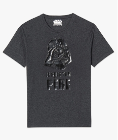 tee-shirt homme imprime dark vador - star wars gris tee-shirtsB730401_4