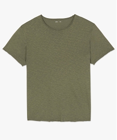 tee-shirt homme grande taille a manches courtes et col roulotte vert tee-shirtsB803201_4