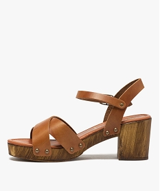 sandales femme unies a talon imitation bois marron standard sandales a talonB837701_3