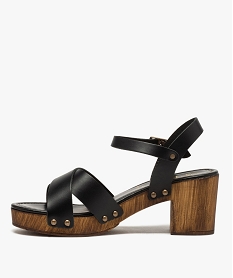 sandales femme unies a talon imitation bois noir standardB837801_3