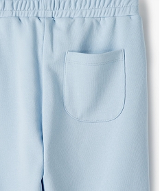 jogging fille en jersey fin et taille elastiquee bleu pantalonsB848001_3