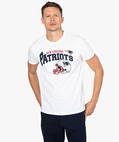 GEMO Tee-shirt homme Patriots NFL - Team Apparel Blanc