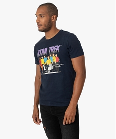 GEMO Tee-shirt homme avec motif Star Trek Bleu