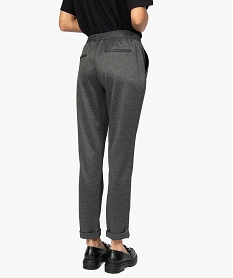 pantalon en maille extensible a micro motifs femme imprimeC003001_3