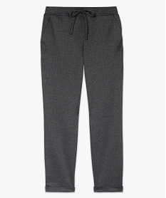 pantalon en maille extensible a micro motifs femme imprime pantalonsC003001_4