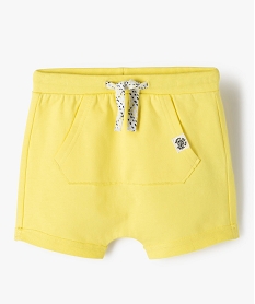 GEMO Short bébé garçon avec poche kangourou Jaune