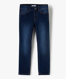 jean garcon coupe slim legerement delave bleu jeansC122601_1