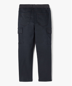 pantalon multipoches en matiere resistante garcon noir pantalonsC123801_3
