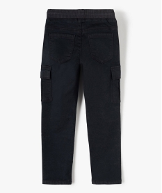 pantalon multipoches en matiere resistante garcon noirC123801_4