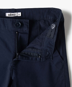 pantalon chino en twill de coton garcon bleuC124401_3