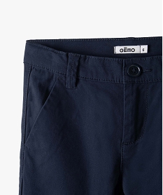 pantalon chino en twill de coton garcon bleuC124401_4