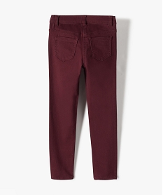 pantalon stretch coupe slim fille rouge pantalonsC156501_3