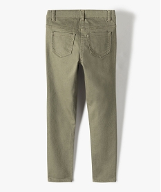 pantalon stretch coupe slim fille vert pantalonsC156601_3