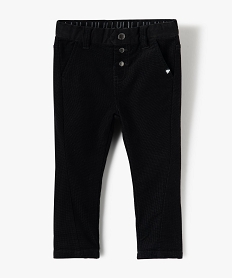 GEMO Pantalon bébé garçon en velours – LuluCastagnette Noir