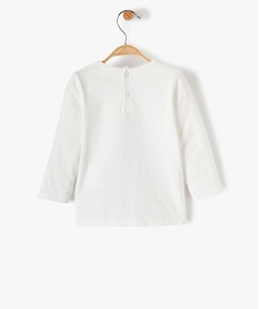 tee-shirt bebe garcon imprime – lulucastagnette blanc tee-shirts manches longuesF569901_3