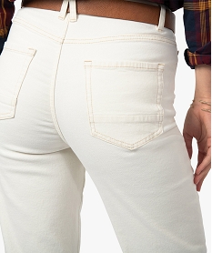 jean femme coupe straight taille haute beige pantalonsF583201_2
