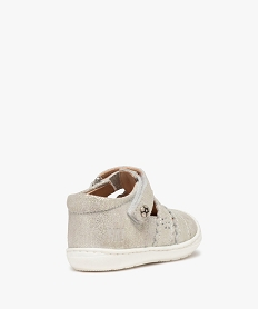 babies premiers pas bebe fille en cuir effet toile – na! blanc standard chaussures de parcF721201_4
