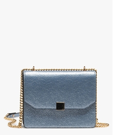 sac femme irise petit format avec anse en chaine bleuF822801_1