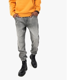 GEMO Jogger homme délavé Gris