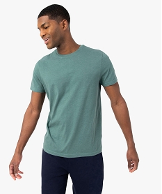 GEMO Tee-shirt à manches courtes et col rond homme Vert