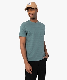 GEMO Tee-shirt homme avec poche poitrine Vert