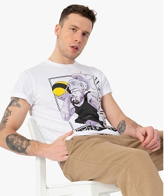 GEMO Tee-shirt homme à manches courtes imprimé - Hunter x Hunter Blanc