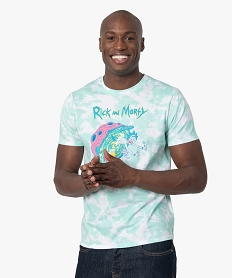 GEMO Tee-shirt homme imprimé – Rick and Morty Vert