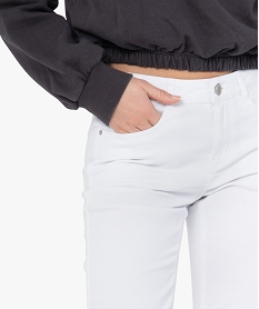 jean femme coupe regular taille normale blanc pantalonsF870401_2