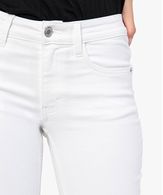 jean femme coupe skinny taille normale blancF871001_2