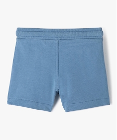 short bebe garcon en maille avec ceinture bord-cote bleu shortsF936901_3