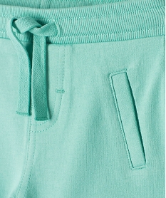 short bebe garcon en maille avec ceinture bord-cote bleu shortsF937501_2