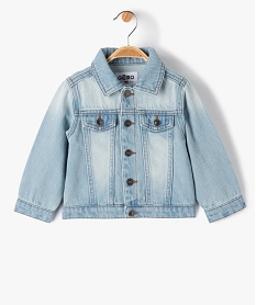 GEMO Veste en jean bébé garçon coloris délavé Gris