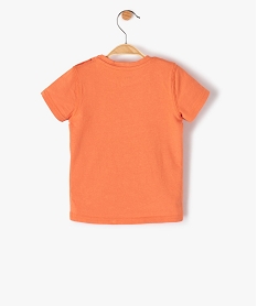 tee-shirt bebe garcon a manches courtes avec motif orange tee-shirts manches courtesF942101_3