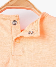 tee-shirt bebe garcon a manches courtes imprime - lulucastagnette orange tee-shirts manches courtesF945301_2