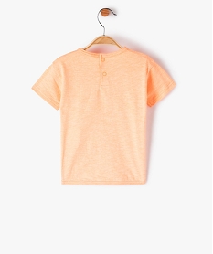 tee-shirt bebe garcon a manches courtes imprime - lulucastagnette orange tee-shirts manches courtesF945301_3