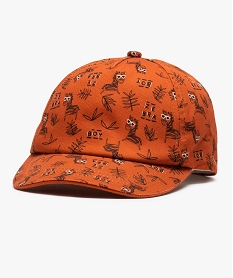 GEMO Casquette bébé garçon imprimée zèbre Orange