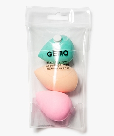 GEMO Éponge à maquillage pour le teint format maxi (lot de 3) Multicolore