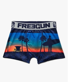 GEMO Boxer garçon à motif plage - Freegun Multicolore