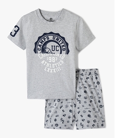 pyjashort garcon imprime – camps united gris pyjamasG055601_1
