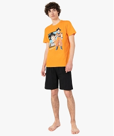 pyjashort homme bicolore – dragon ball z orange pyjamas et peignoirsG060601_1
