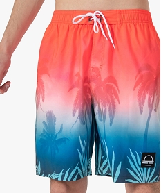 short de surf homme a motifs palmiers imprime maillots de bainG062301_2