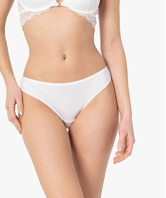 GEMO Culotte femme avec dos en dentelle Blanc