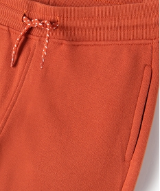 pantalon de jogging avec interieur molletonne garcon orangeG088501_2